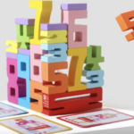 Juego de números de madera