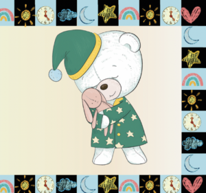 Página interior libro Nighty Night Bear de Mónica Tagle