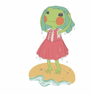 Página interior libro cartone ranita pequenita de Mónica Tagle