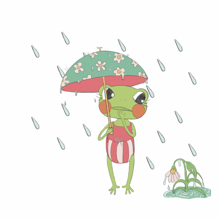 Página interior libro cartone ranita pequenita de Mónica Tagle