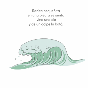 Página interior libro cartone ranita pequenita de Mónica Tagle