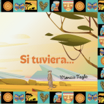 Portada del libro de tela para bebés “Si tuviera…” con ilustraciones de animales de la selva